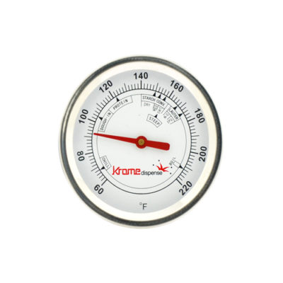 2.5″ Brew Thermometer with 12″ Stem