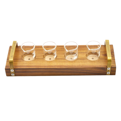 Beer Sampling Tray For Four beer glasses 1