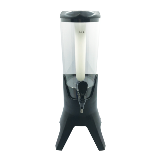Table Top Beer Short Style Dispenser Black