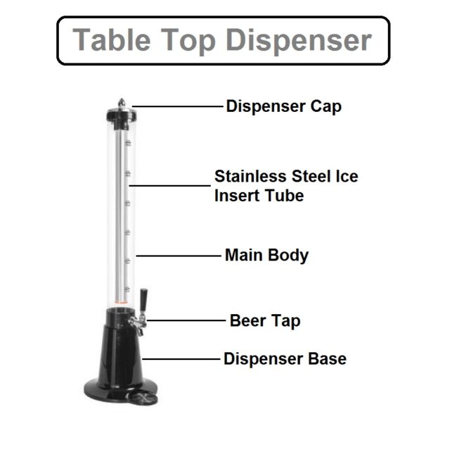 Table Top dispenser - 3 Litre