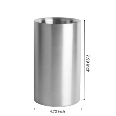 Stainless Steel Ice Bucket Double Walled Wine Chiller