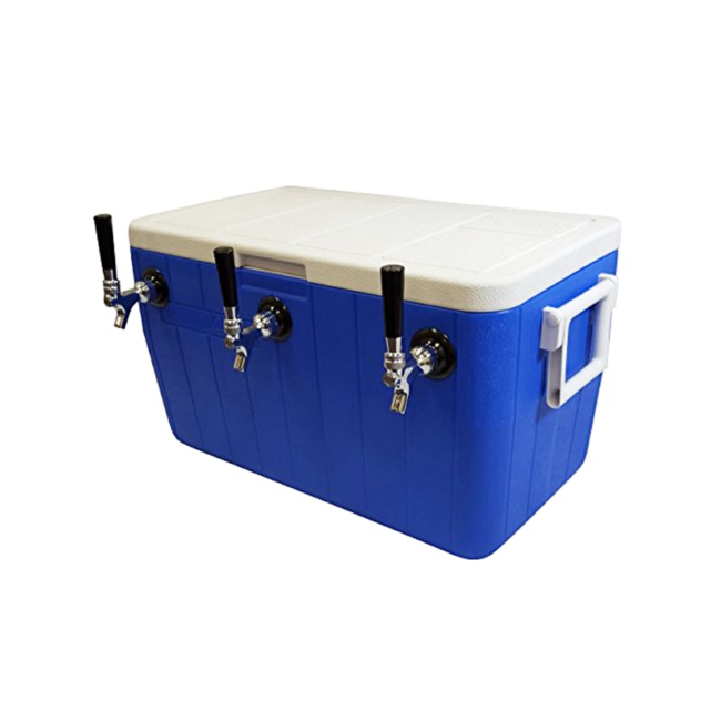 Jockey Box Coil Cooler - Triple Faucet - On Wheels