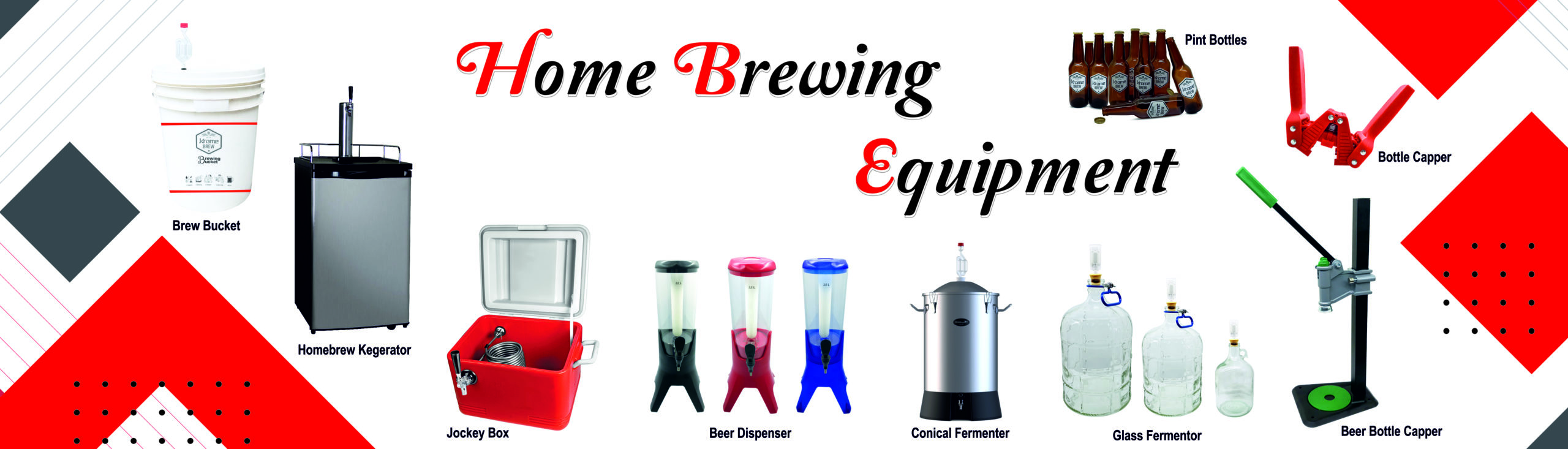 Krome brew India equipment banner