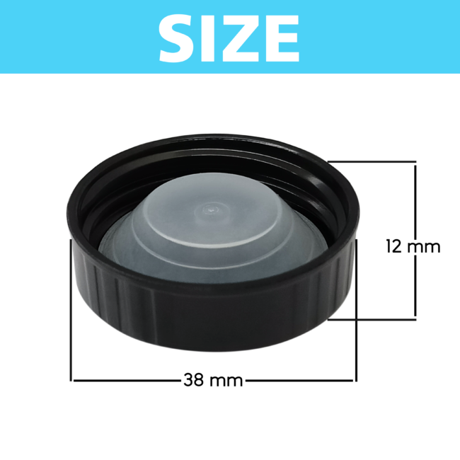 38mm Poly Seal Screw Taperseal Growler Caps - 24 pcs C6510.02x24 kromedispense......