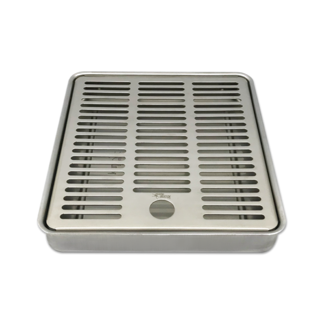 Recessed/Over Counter Drip Tray – Brushed Stainless Without Drain