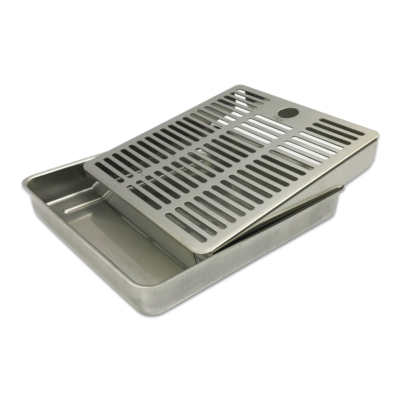 Recessed/Over Counter Drip Tray – Brushed Stainless Without Drain