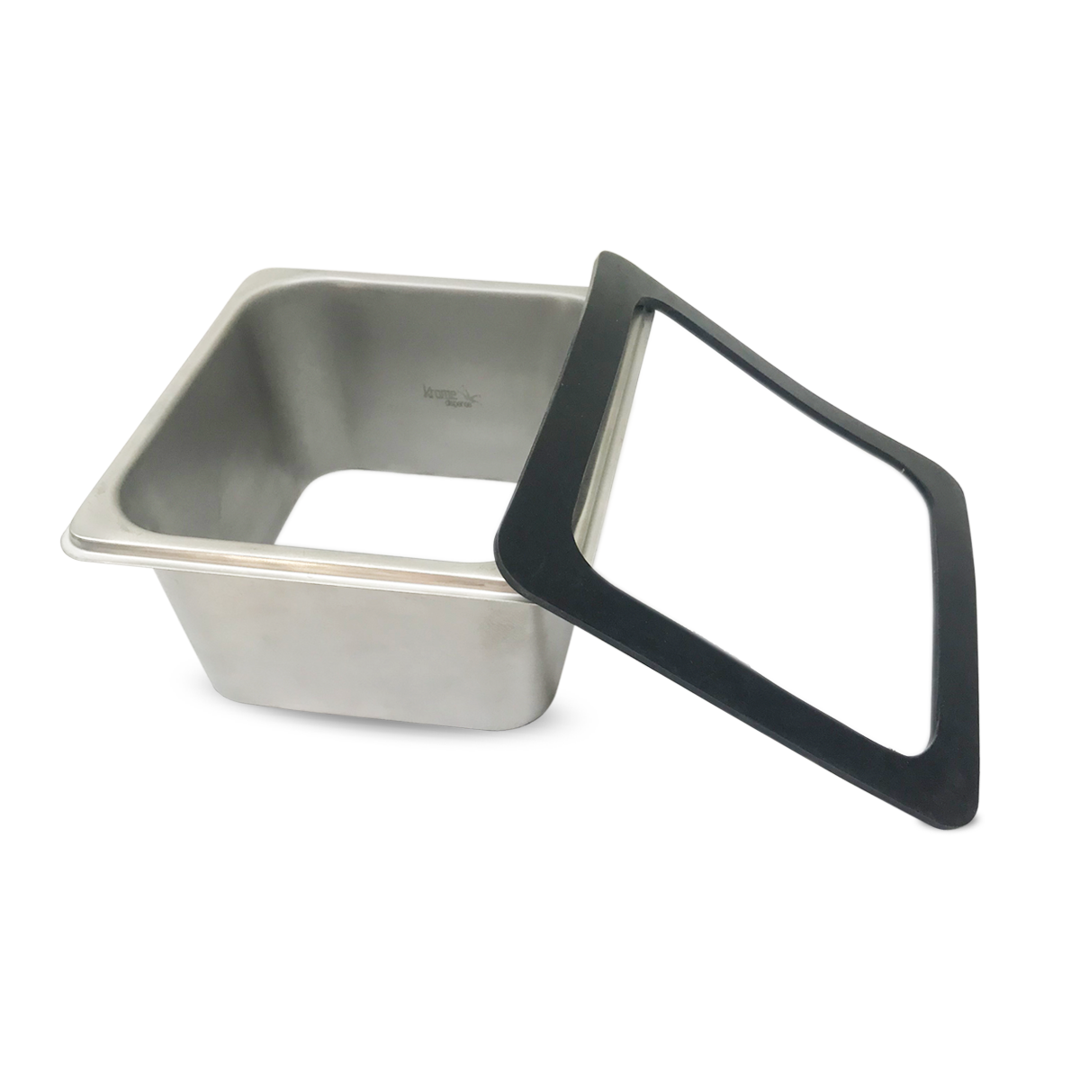 Coffee Knock Drawer/Box,Commercial Use Drawer Type Stainless Steel Coffee Ground Knock Container Bucket Box with Rod Approx 3200g White 