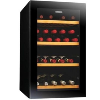 25 Bottle Wine Cooler with Wooden Shelf at kromebrew