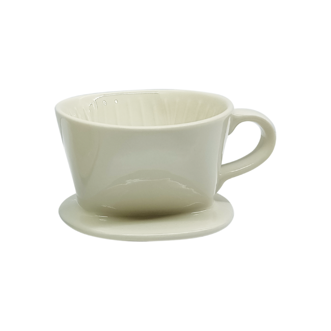 Ceramic Drip Cup 1-2 Cup White