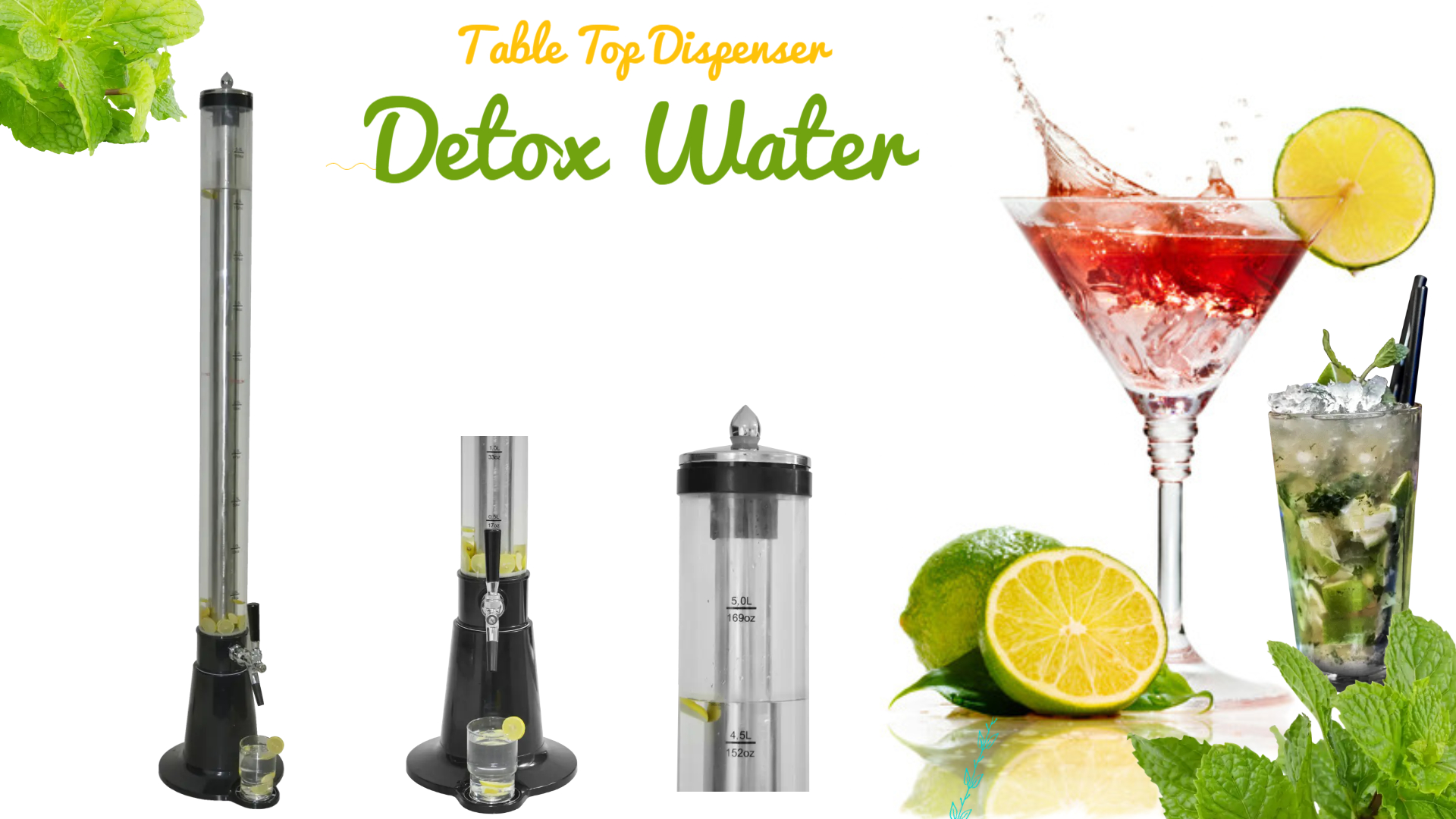 Table Top Dispenser for Detox Water