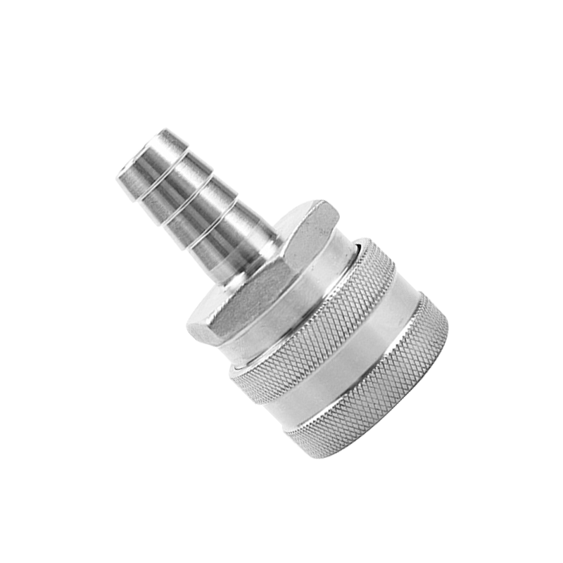 1/2'' male barb 2 Pack 1/2 male barb Home Brewing 304 Stainless Steel Female Quick Disconnect Brewing Quick Disconnect For beer pot 