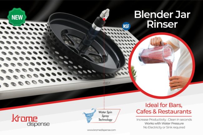 blender jug/jar Rinser -krome