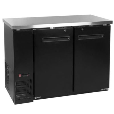 kromebrew-Solid Under Counter Cooler-3 Door With Side Cooling -Black-C2688