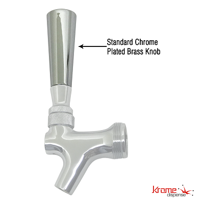 C185-Chrome Plated Brass Knob