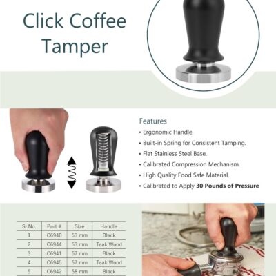 Adjustable Click Coffee Tamper