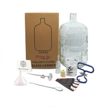 Beer brewing equipment kit.