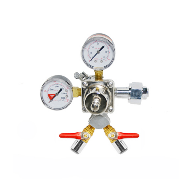 2 Outlet Precision Primary CO2 Regulator With John Guest Fitting